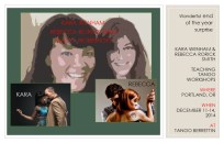 kara and rebecca teaching in Portland OR December 11-14, 2014